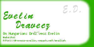 evelin dravecz business card